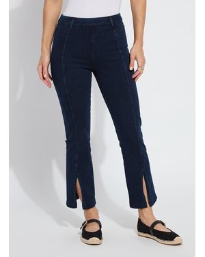 Lyssé Britt Flare Split Ankle Denim (27" Inseam) - Blue