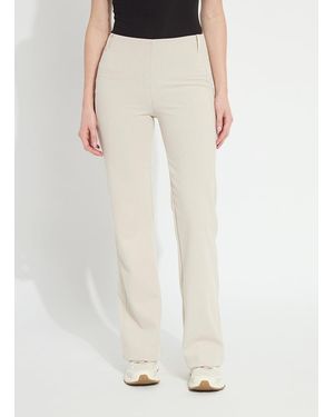 Lyssé Evelyn Hi Waist Stretch Corduroy Trouser - White
