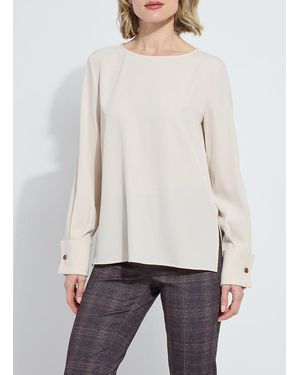 Lyssé Talita French Cuff Blouse - White