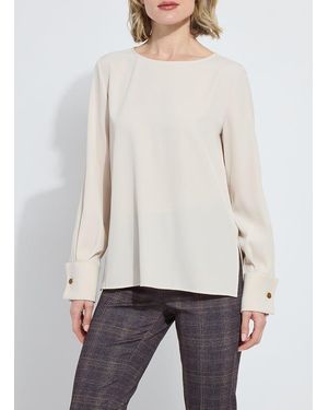 Lyssé Talita French Cuff Blouse - White