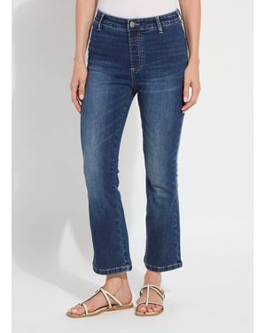 Lyssé Ankle Estelle Everyday Flare Denim (27" Inseam) - Blue