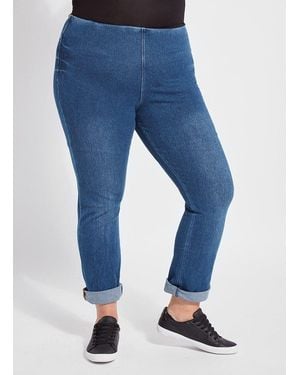 Lyssé Boyfriend Denim Curvy - Blue