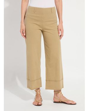 Lyssé Margo Hi Waist Wide Crop Denim (26" Inseam) - Natural