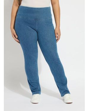 Lyssé Denim Straight Leg Curvy (30" Inseam) - Blue