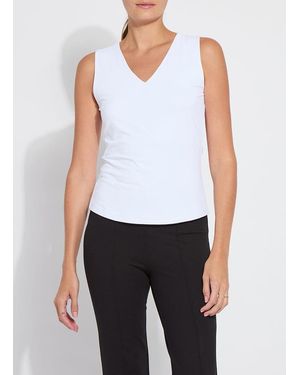 Lyssé Essential V-Neck Shell - White