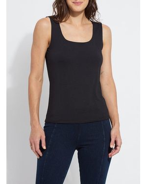 Lyssé Evie Scoop Neck Tank Curvy - Blue