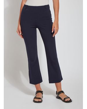 Lyssé Ankle Baby Bootcut Ponte (27" Inseam) - Blue
