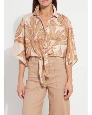 Lyssé Nilza Tie Dolman Sleeve Shirt - Natural