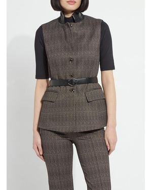 Lyssé Frankie Sleeveless Blazer - Gray