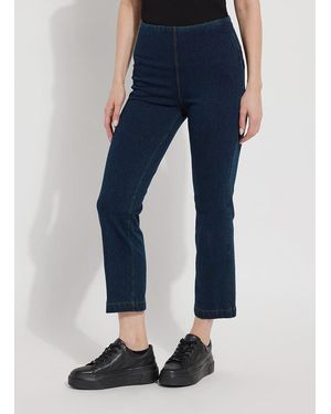 Lyssé Ankle Denim Baby Bootcut (27" Inseam) - Blue