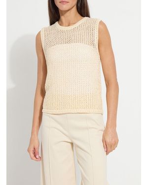 Lyssé Avery Sequined Knit Shell - White