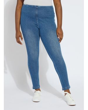 Lyssé Toothpick Denim Curvy (28.5" Inseam) - Blue