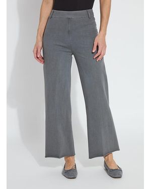 Lyssé Erin Hi Waist Wide Leg Denim (28" Inseam) - Gray