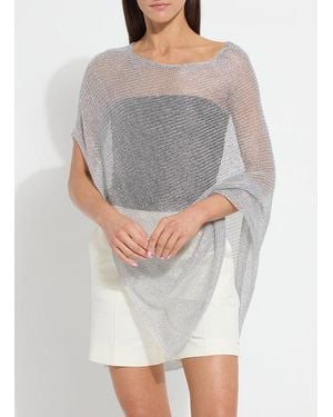 Lyssé Argento Summer Convertible Poncho - Gray