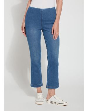 Lyssé Ankle Denim Baby Bootcut (27" Inseam) - Blue