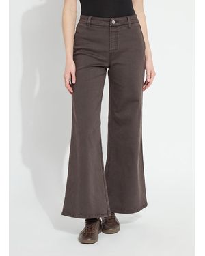 Lyssé Iris Wide Leg Everyday Denim (30.5" Inseam) - Brown