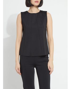 Lyssé Spencer Neoprene Shell Tank - Blue