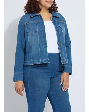 Lyssé Classic Denim Jacket Curvy - Blue