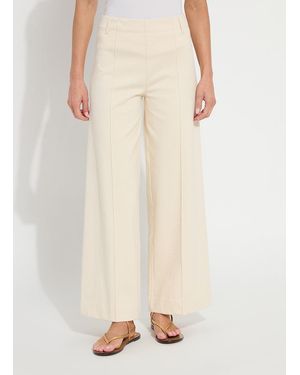 Lyssé Nova Hi Waist Pintuck Denim - Natural