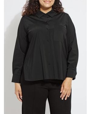 Lyssé Schiffer 2.0 Button Down Shirt Curvy - Black