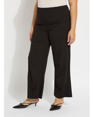 Lyssé Erin Wide Leg Ponte (28" Inseam) - Black
