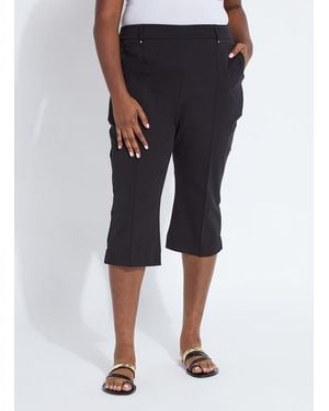 Lyssé Amanda Capri Pant (Curvy, 18.5" Inseam) - Black