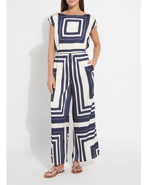 Lyssé Fabiana Printed Jumpsuit (28" Inseam) - White
