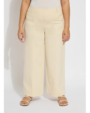 Lyssé Nova Hi Waist Pintuck Denim Curvy - Natural