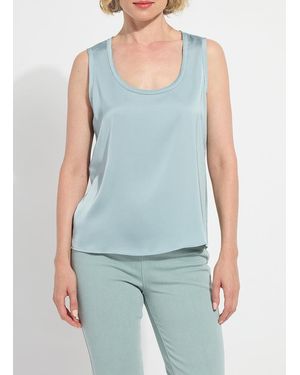 Lyssé Filipa Mix Media Tank Top - Blue
