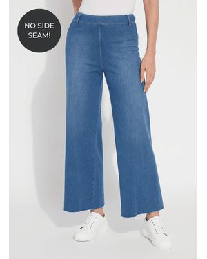 Lyssé Erin Hi Waist Wide Leg Denim (28" Inseam) - Blue