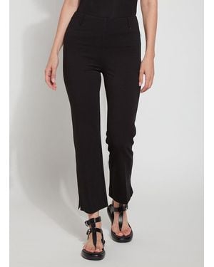 Lyssé Ankle Baby Bootcut Ponte (27" Inseam) - Black
