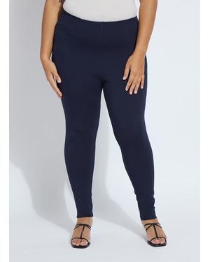 Lyssé Taylor Seamed Legging Curvy - Blue