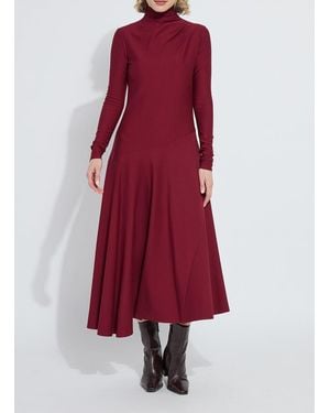 Lyssé Yaritza Asymmetrical Maxi Dress - Red