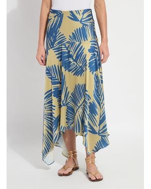 Lyssé Catriona Handkerchief Printed Skirt - Blue