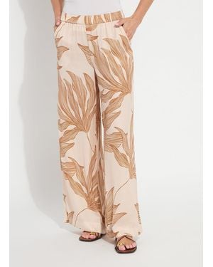 Lyssé Nilza Pajama Wide Leg Pant (30.5" Inseam) - Natural