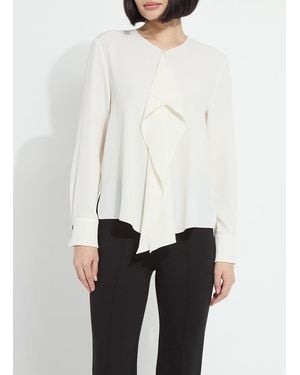 Lyssé Celeste Flounced Blouse - White