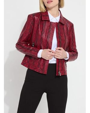 Lyssé Estrella Vegan Suede Jacket - Red