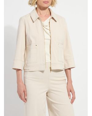 Lyssé Nylah Detail Crop Jacket - Natural