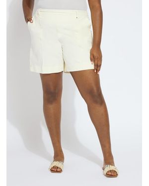Lyssé Amanda Twill Short (6" Inseam) - Natural