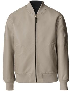 Mackage Easton-Sa 2-In-1 Reversible Leather Bomber Jacket - Brown