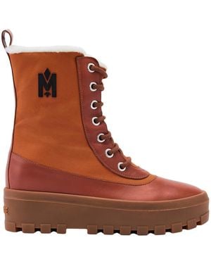Mackage Hero-Ws Shearling-Lined Lamb Suede Winter Boot For - Brown