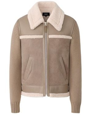 Mackage Torrian Mixed Media Jacket - Brown