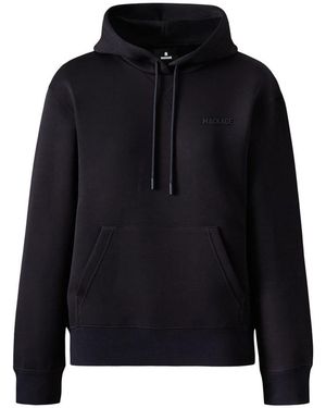 Mackage Krystiana Double-Face Jersey Hoodie - Blue