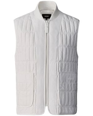 Mackage Levi Light Down Vertical Quilted Vest - Blue