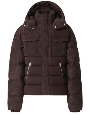 Mackage Judah-Al Mixed Media Down Jacket - Brown