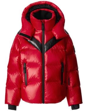 Mackage Chilli Lustrous Down Ski Jacket For Kids -14 Years) - Red