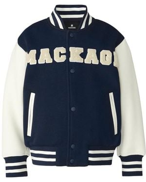 Mackage Nels-T Varsity Patch Bomber Jacket For Toddlers -6 Years) - Blue