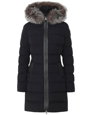 Mackage Calla-Xz Down Coat With Removable Silverfox Fur Trim - Black