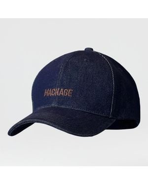 Mackage Anderson-Dnm Logo Baseball Cap - Blue