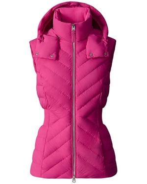Mackage Hoshi Light Down Hooded Vest - Purple
